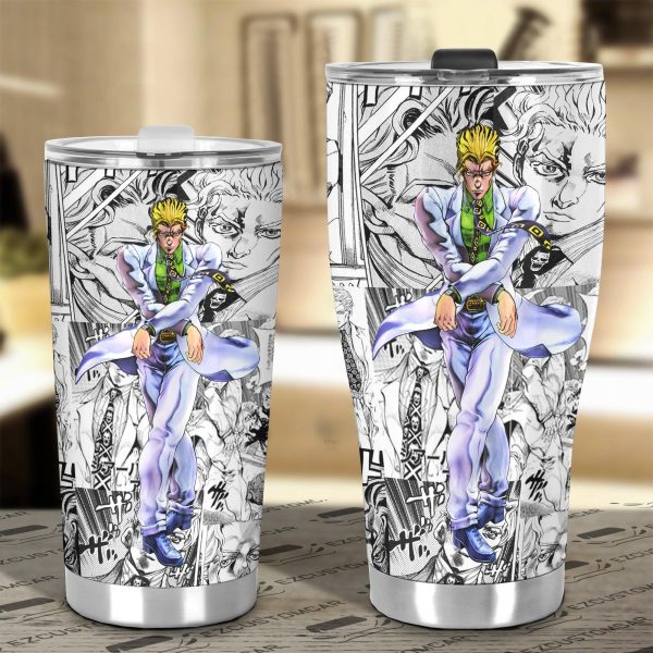 jojos bizarre adventure car accessories anime car tumblers cup yoshikage kira mix manga style rbanj