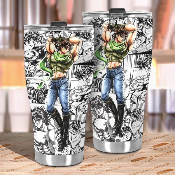 jojos bizarre adventure car tumblers cup custom joseph joestar anime car accessories mix manga style 2ernm