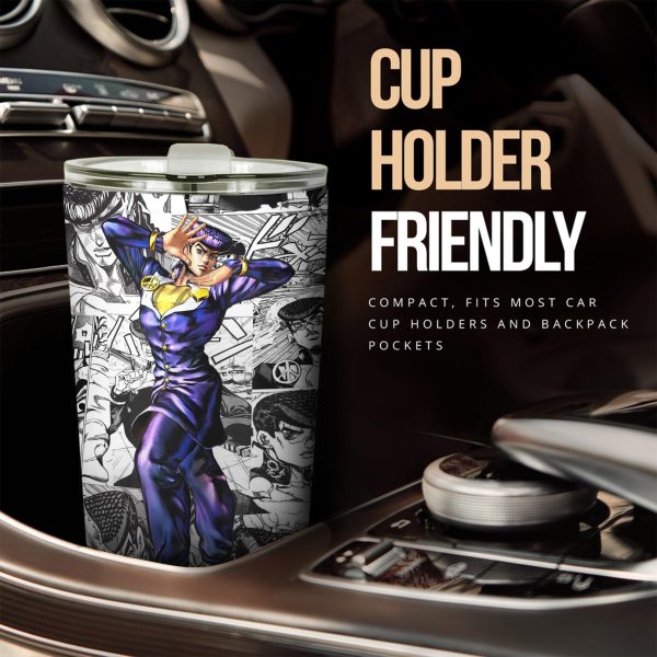 jojos bizarre adventure car tumblers cup custom josuke higashikata anime car accessories mix manga style 88o9v
