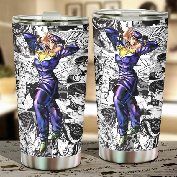JoJo’s Bizarre Adventure Car Accessories Anime Car Tumblers Cup Yoshikage Kira Mix Manga Style
