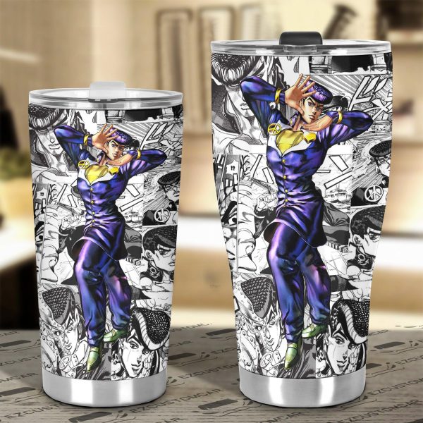 jojos bizarre adventure car tumblers cup custom josuke higashikata anime car accessories mix manga style uvx5h