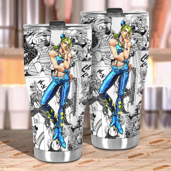 jolyne cujoh jojos bizarre adventure car tumblers cup anime car accessories mix manga style csgsm