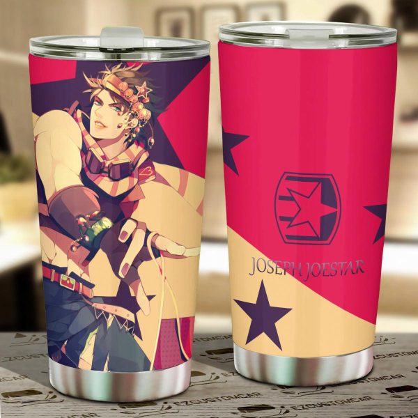 Jojo Bizzare Adventure Patterns Car Tumbler Cup Custom JoJo’s Bizarre Adventure Anime Car Accessories