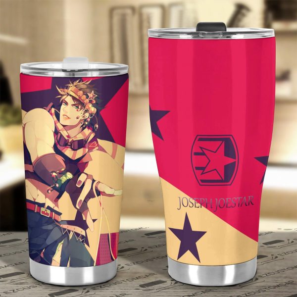 joseph car tumbler cup custom anime jojos bizarre adventure car accessories la3ma