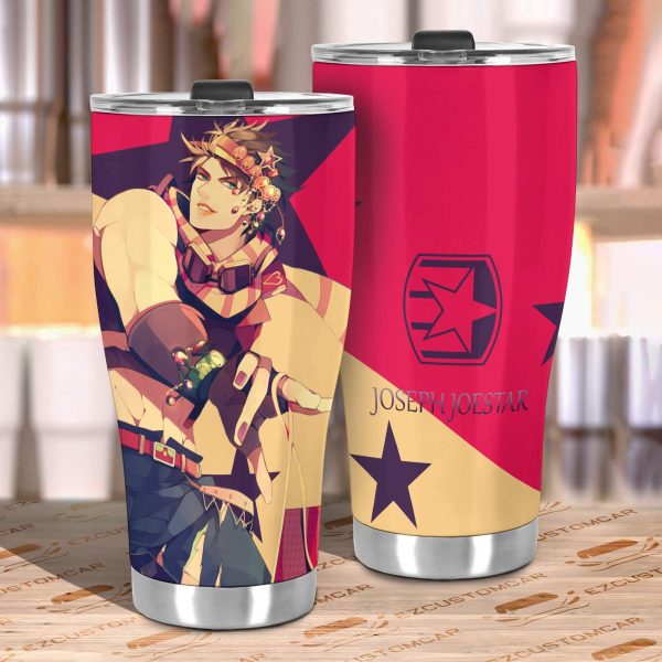 joseph car tumbler cup custom anime jojos bizarre adventure car accessories omu9m