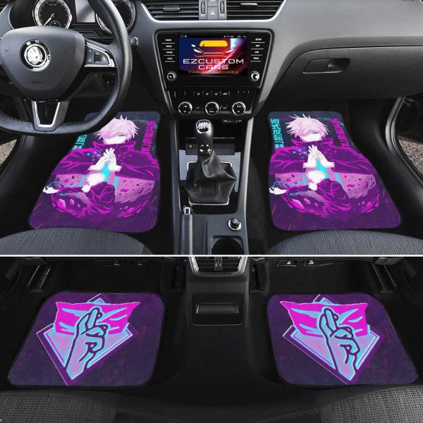 jujutsu kaisen anime car floor mats gojo satoru art 3degt