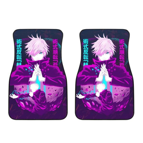 jujutsu kaisen anime car floor mats gojo satoru art srtqf