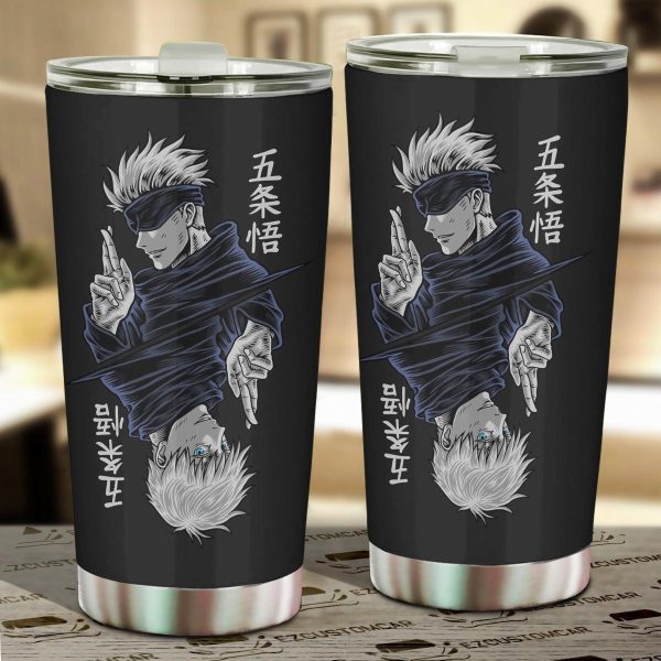 Jujutsu Kaisen Car Accessories Anime Car Tumblers Cup Gojo Satoru Art