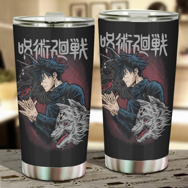 Jujutsu Kaisen Megumi Fushiguro Car Tumblers Cup Anime Car Accessories