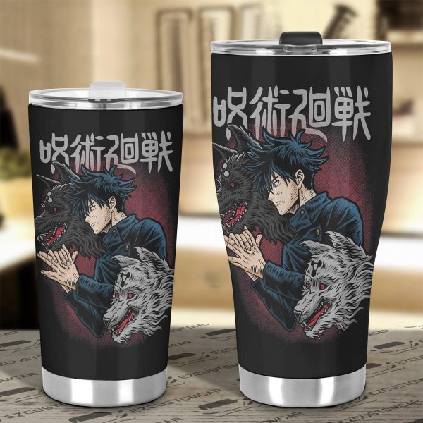 jujutsu kaisen car accessories anime car tumblers cup megumi fushiguro qzwk2