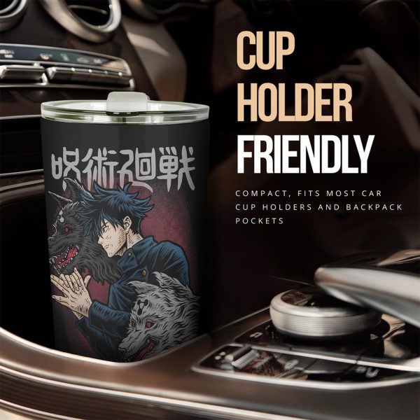 jujutsu kaisen car accessories anime car tumblers cup megumi fushiguro rljik