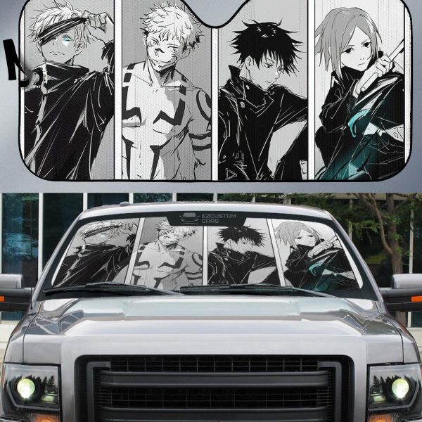 jujutsu kaisen car sun shade anime car accessories h13j5
