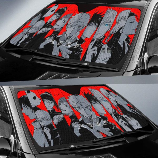 jujutsu kaisen car sun shade anime car accessories main characters cj0kp