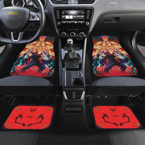 jujutsu kaisen itadori sukuna mode car floor mats ay1vm