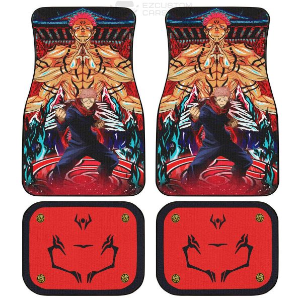 Jujutsu Kaisen Itadori Sukuna Mode Car Floor Mats Jujutsu Kaisen Itadori Sukuna Mode Car Floor Mats