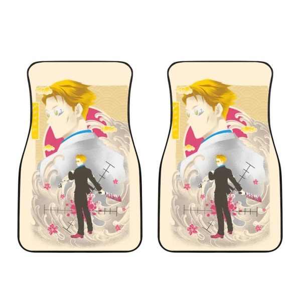 Jujutsu Kaisen Kento Nanami Car Floor Mats Mix Antique Artwork
