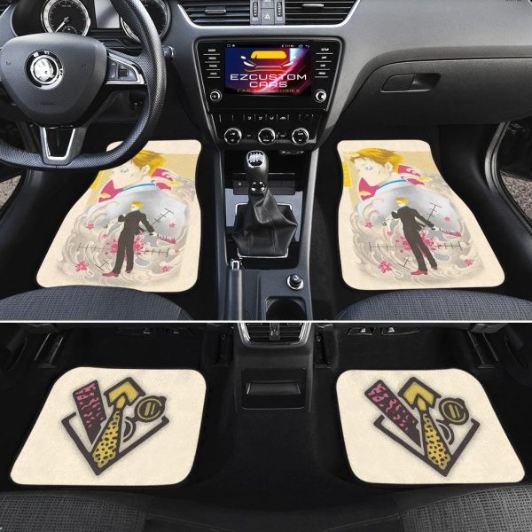 jujutsu kaisen kento nanami car floor mats mix antique artwork jf3o8