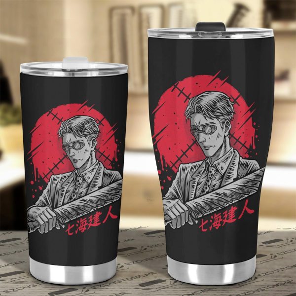 jujutsu kaisen kento nanami car tumblers cup anime car accessories master swordsman qyzf0