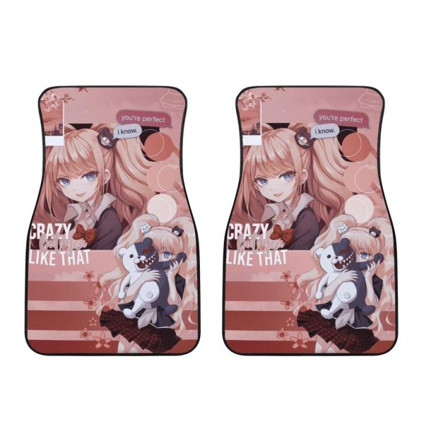 junko enoshima car floor mats danganronpa anime car accessories 2rhqd