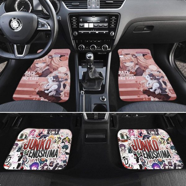 junko enoshima car floor mats danganronpa anime car accessories cj965