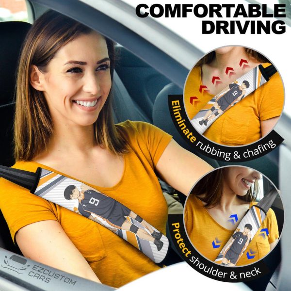 Tobio Haikyuu Seat Belt Covers Anime Car Accessories