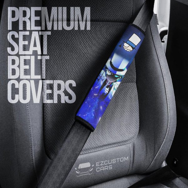 kaitou kid seat belt covers custom anime detective conan car accessories rclcx