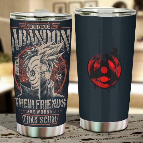Obito Stainless Steel Tumbler Japan Style Naruto Anime Car Accessories