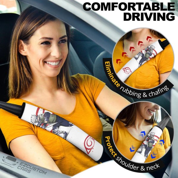 Kakashi Hatake Naruto Seat Belt Covers Car Accessories Sensei Mas K