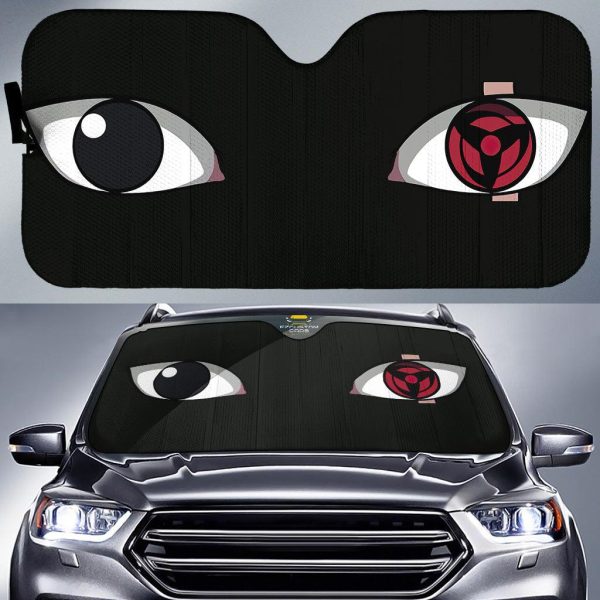 Sasuke Mangekyo Sharingan Naruto Shippuden Anime Car Windshield Sun Shade Anime Car Accessories