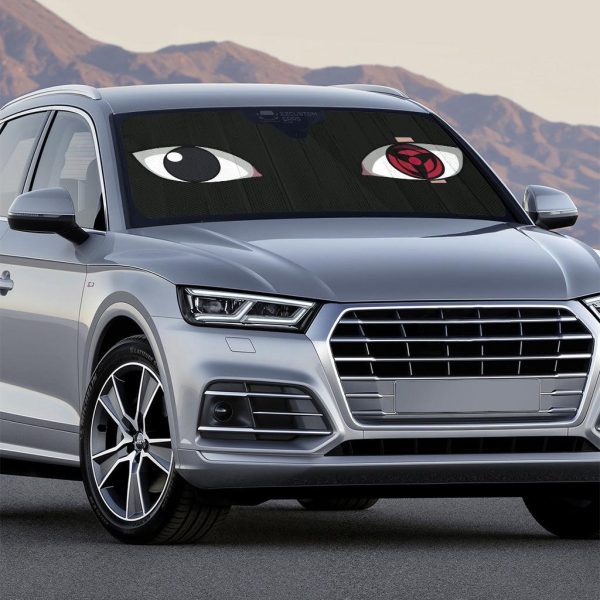 Kakashi Mangekyo Sharingan Naruto Shippuden Anime Car Windshield Sun Shade Anime Car Accessories