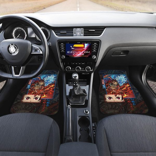 kamado tanjiro demon slayer car floor mats 3hyhb