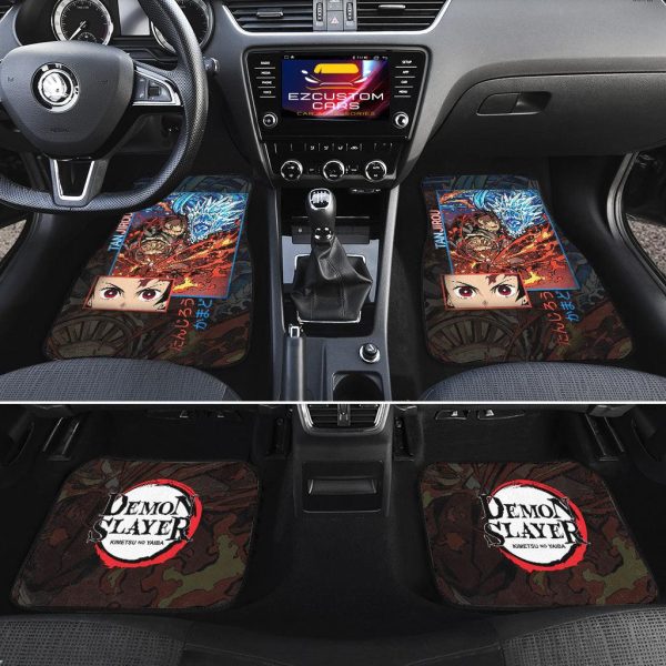 kamado tanjiro demon slayer car floor mats phebc