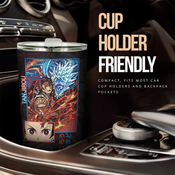kamado tanjiro tumbler cup custom demon slayers anime car accessories l1zjk