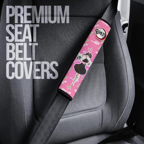 Kanao Tsuyuri Demon Slayer Seat Belt Covers Custom Anime Car Accessories