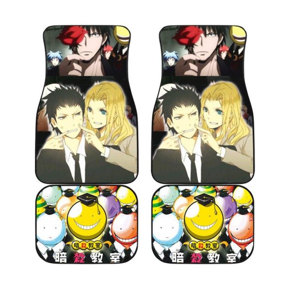 Karasuma and Irina Car Floor Mats Assassination Classroom Anime Car Accessories