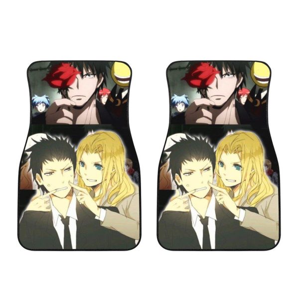 Karasuma and Irina Car Floor Mats Assassination Classroom Anime Car Accessories