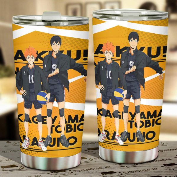 Karasuno High Chikara Car Tumbler Cup Custom Anime Haikyuu Car Accessories