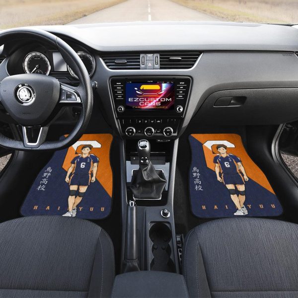 karasuno high chikara car floor mats custom anime haikyuu car accessories dxuuo