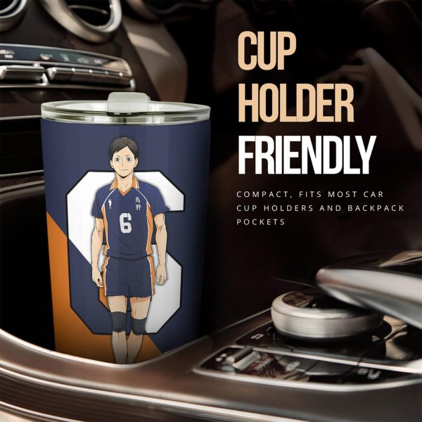 karasuno high chikara car tumbler cup custom anime haikyuu car accessories dkswl
