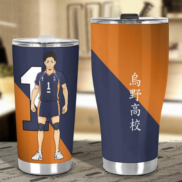 karasuno high daichi car tumbler cup custom anime haikyuu car accessories l4upv