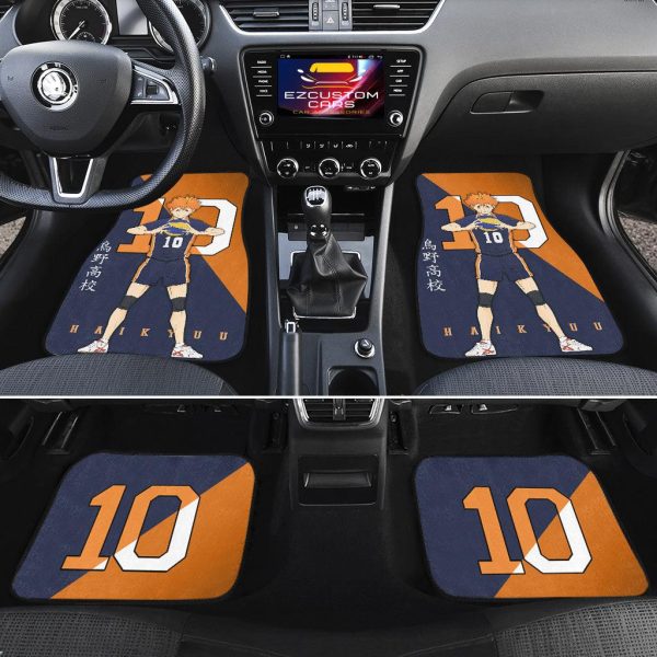 karasuno high hinata car floor mats custom anime haikyuu car accessories jau1s