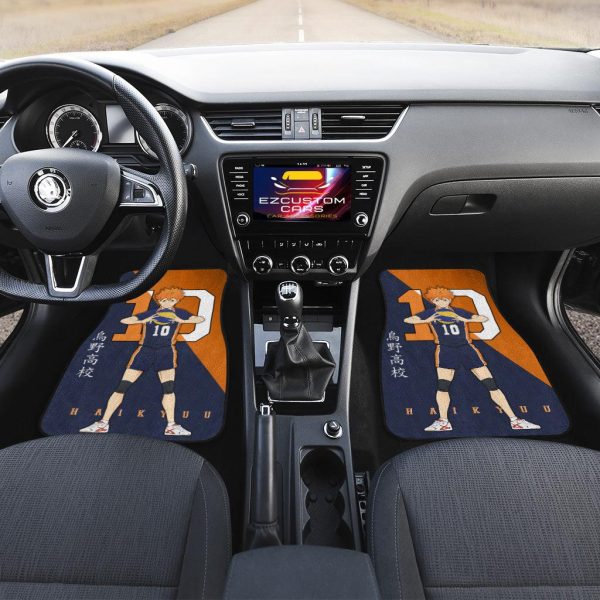 karasuno high hinata car floor mats custom anime haikyuu car accessories s4kfl