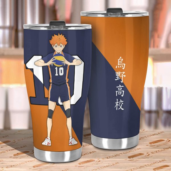 karasuno high hinata car tumbler cup custom anime haikyuu car accessories op5sd