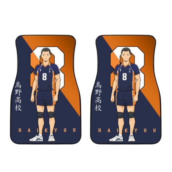 Karasuno High Kazuhito Car Floor Mats Custom Anime Haikyuu Car Accessories