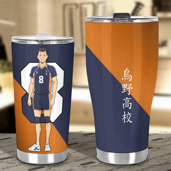 karasuno high kazuhito car tumbler cup custom anime haikyuu car accessories 6sx9z