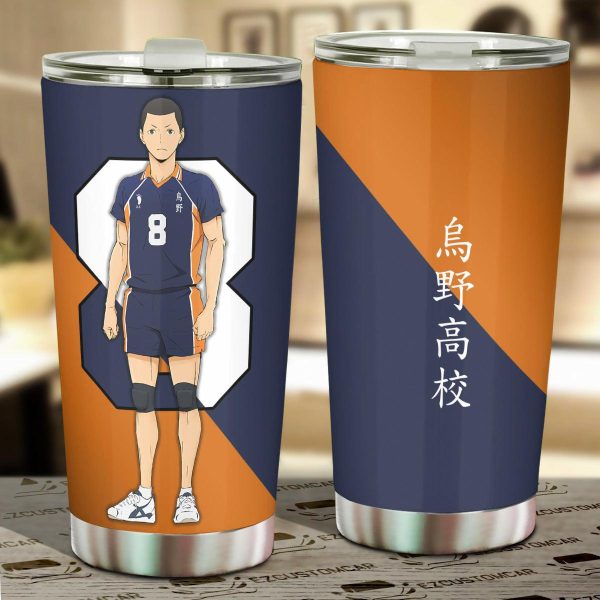 Karasuno High Kazuhito Car Tumbler Cup Custom Anime Haikyuu Car Accessories