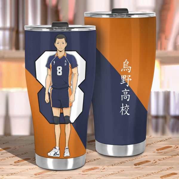 karasuno high kazuhito car tumbler cup custom anime haikyuu car accessories p1oye