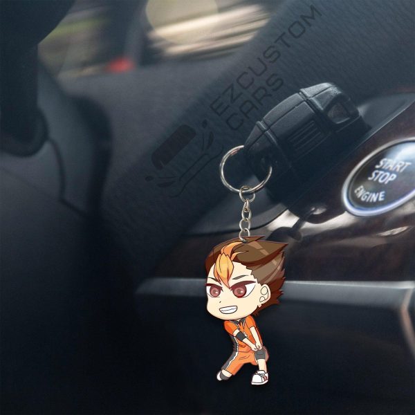 karasuno high keychains custom y nishinoya haikyuu car accessories sm1b6