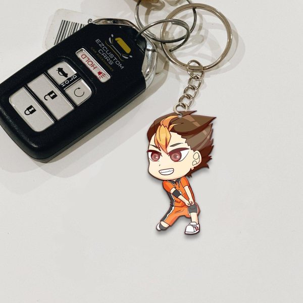karasuno high keychains custom y nishinoya haikyuu car accessories xg7s3