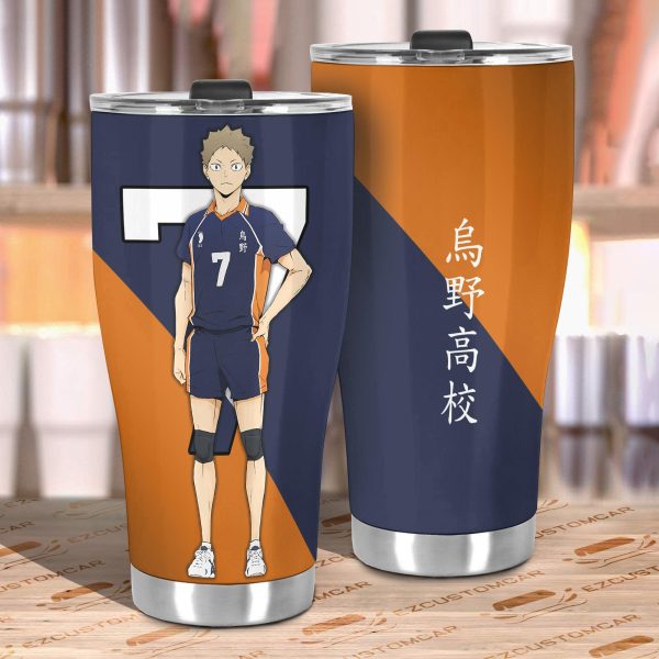 karasuno high kinoshita car tumbler cup custom anime haikyuu car accessories aicc7